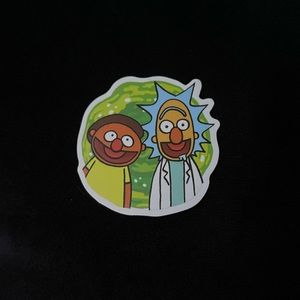 3/$10 Rick and Morty sticker - Bert and Ernie